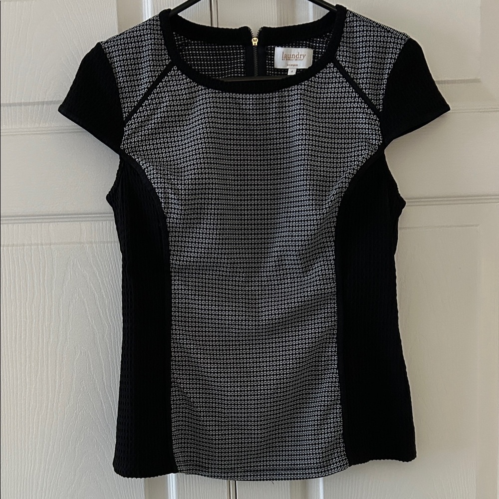 Laundry by Shelli Segal Black Blouse